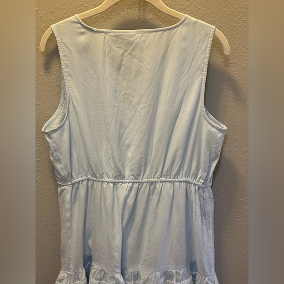 Joie Cottagecore Feminine Light Blue Dress Lace Sundress Women’s Sz Medium - Picture 6 of 8